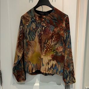 Wear & Flair Elegant Multicolor Abstract Women's Blouse☀️